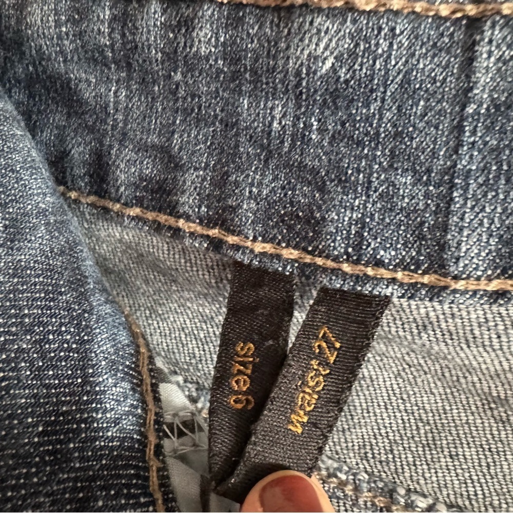 Nine West Y2K Jeans Denim Bootcut Medium Wash Mid Rise Zip Closure Size 6 / 27 - Picture 7 of 16
